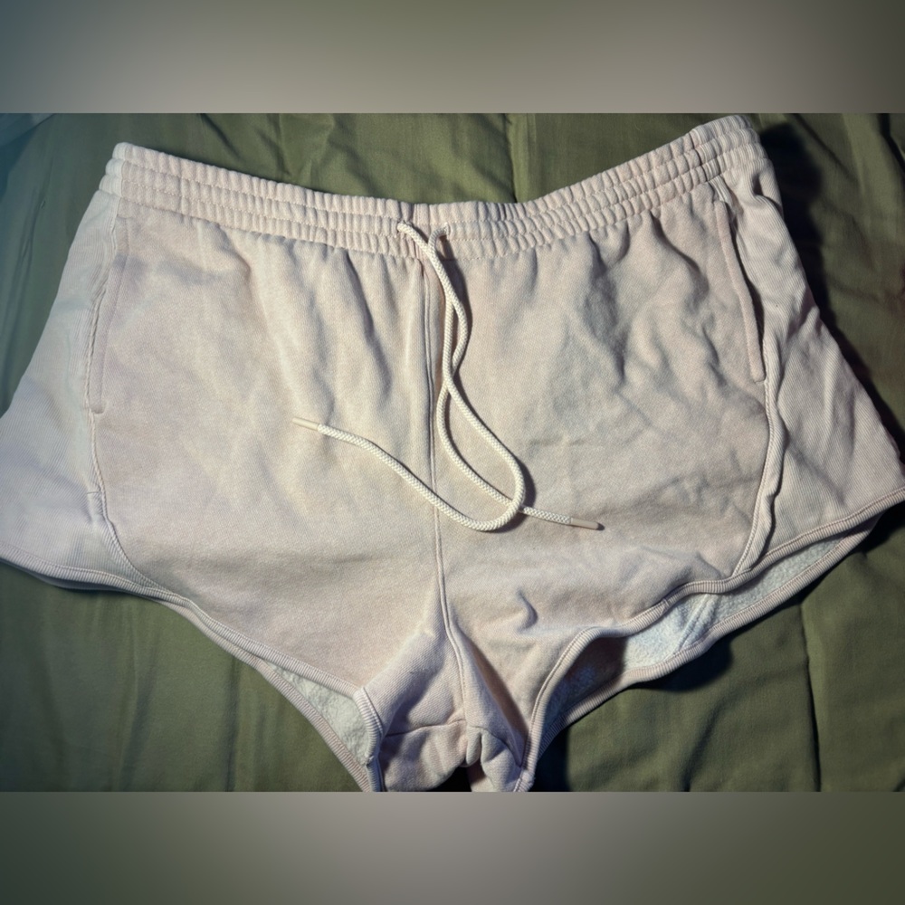 Light Pink/Peach Drawstring Lounge Shorts